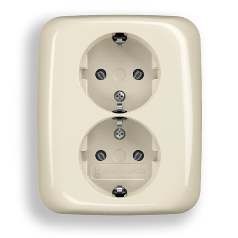 Dubbele wandcontactdoos