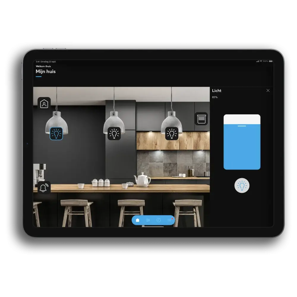 Keuken op afbeelding KNX app
