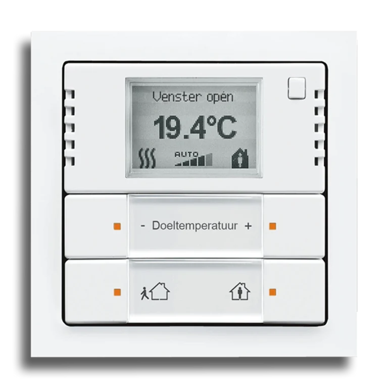Ruimtetemperatuurregelaar met aanraaksensor (KNX)