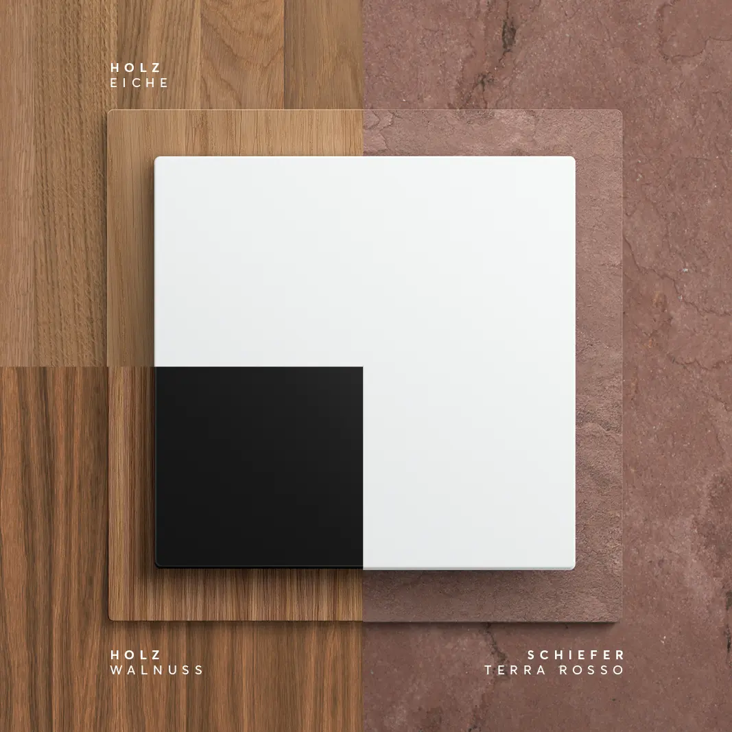 Moderne schakelaar in verschillende uitvoeringen